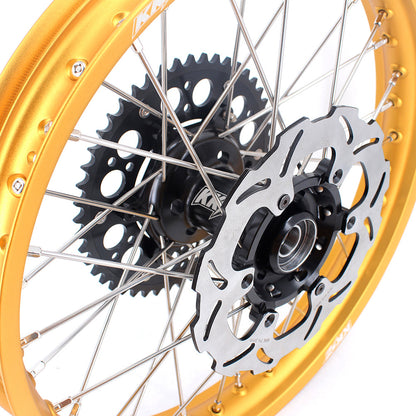 KKE 21 & 19 MX Gold Rims for Suzuki RM125 RM250 1996-2000 Black Hub
