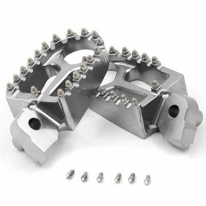 KKE BILLET CNC FOOTPEGS FOR YAMAHA YZ85 YZ125 YZ250 YZ426F YZ450F WR250F WR450F BLUE BLACK SILVER OPTIONAL