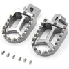 KKE BILLET CNC FOOTPEGS FOR YAMAHA YZ85 YZ125 YZ250 YZ426F YZ450F WR250F WR450F BLUE BLACK SILVER OPTIONAL