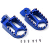KKE BILLET CNC FOOTPEGS FOR YAMAHA YZ85 YZ125 YZ250 YZ426F YZ450F WR250F WR450F BLUE BLACK SILVER OPTIONAL