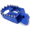 KKE BILLET CNC FOOTPEGS FOR YAMAHA YZ85 YZ125 YZ250 YZ426F YZ450F WR250F WR450F BLUE BLACK SILVER OPTIONAL