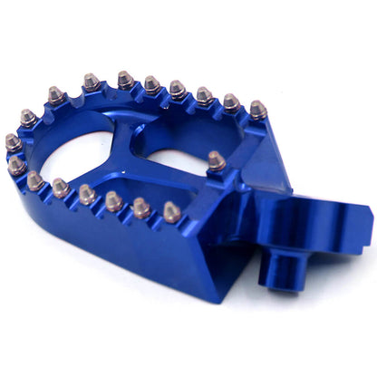 KKE BILLET CNC FOOTPEGS FOR YAMAHA YZ85 YZ125 YZ250 YZ426F YZ450F WR250F WR450F BLUE BLACK SILVER OPTIONAL