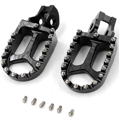 KKE CNC Footpegs Pedals for KTM SX SXF XC XCF 125 150 250 350 450 2016-2020 Orange/Blue/Black