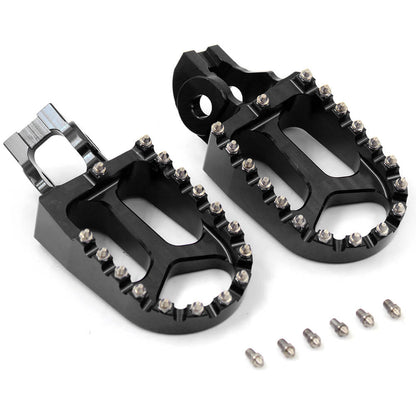 KKE CNC Footpegs Pedals for KTM SX SXF XC XCF 125 150 250 350 450 2016-2020 Orange/Blue/Black
