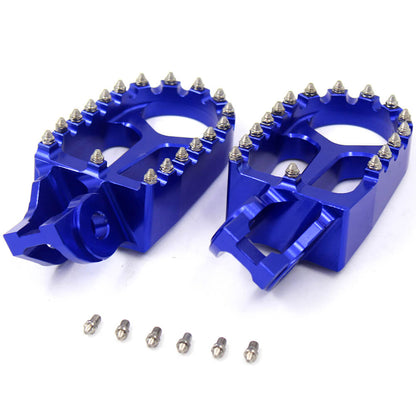 KKE CNC Footpegs Pedals for KTM SX SXF XC XCF 125 150 250 350 450 2016-2020 Orange/Blue/Black