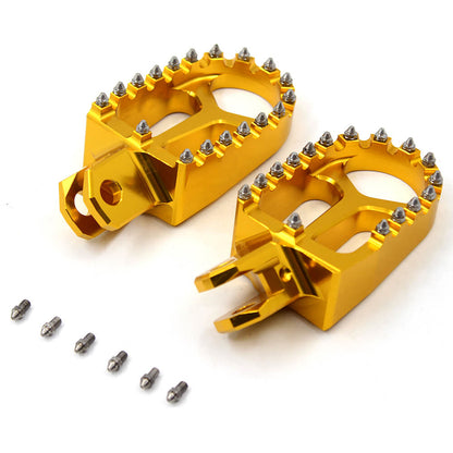 KKE CNC Billet Footpegs for SUZUKI DRZ400 DRZ400E DRZ400S DRZ400SM Gold/Blue/Black