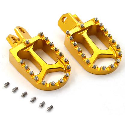 KKE CNC Billet Footpegs for SUZUKI DRZ400 DRZ400E DRZ400S DRZ400SM Gold/Blue/Black