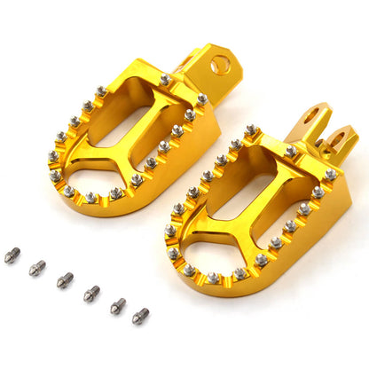 KKE CNC Billet Footpegs for SUZUKI DRZ400 DRZ400E DRZ400S DRZ400SM Gold/Blue/Black