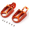 KKE CNC Footpegs Pedals for KTM SX SXF XC XCF 125 150 250 350 450 2016-2020 Orange/Blue/Black