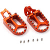 KKE CNC Footpegs Pedals for KTM SX SXF XC XCF 125 150 250 350 450 2016-2020 Orange/Blue/Black