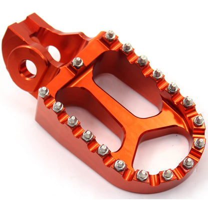 KKE CNC Footpegs Pedals for KTM SX SXF XC XCF 125 150 250 350 450 2016-2020 Orange/Blue/Black