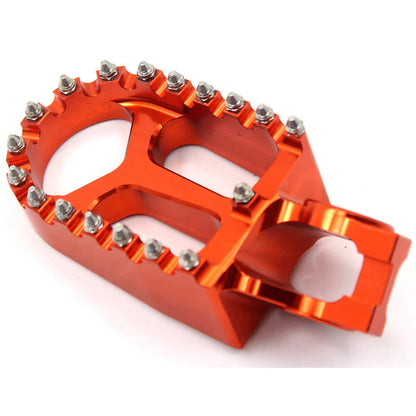 KKE CNC Footpegs Pedals for KTM SX SXF XC XCF 125 150 250 350 450 2016-2020 Orange/Blue/Black