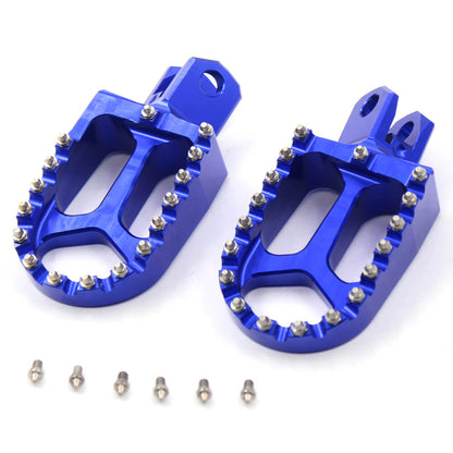 KKE CNC Billet Footpegs for SUZUKI DRZ400 DRZ400E DRZ400S DRZ400SM Gold/Blue/Black