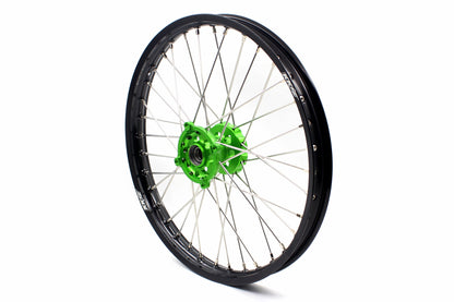 KKE 1.6*21 & 2.15*19 Wheels Rims Fit Kawasaki KX450 2019-2025 KX450X 2021-2025 Green Hubs