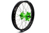 KKE 1.6*21 & 2.15*19 Wheels Rims Fit Kawasaki KX450 2019-2025 KX450X 2021-2025 Green Hubs