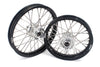 KKE 14 & 12 Small Kid's Wheels Rims Set for KTM 65 SX 2002-2024 Silver&Black