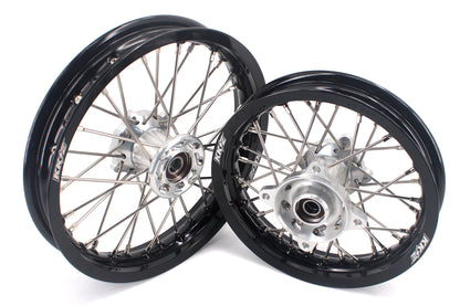 KKE 12 & 10 Kid's Wheels For KTM SX50 2014-2023 For Gas Gas MC50 2021-2024  Mini Bike Silver&Black