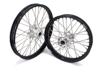 KKE 21 & 19 Mx Rims for KTM EXC EXC-F EXC-W 125-530CC 2003-2025 Silver&Black