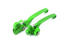 KKE Green Brake Clutch Levers Fit Kawasaki KX125/250 2006-2008 KX250F/450F 2006-2013