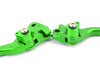 KKE Green Brake Clutch Levers Fit Kawasaki KX125/250 2006-2008 KX250F/450F 2006-2013