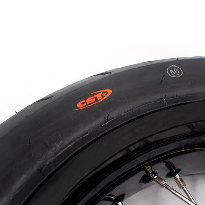 KKE 17 Inch Supermoto Rims Tires For YAMAHA WR250F 2001-2019 WR450F 2003-2018