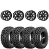 Sedona Chopper Gloss Black 4/156 4+3 wheels mounted on Sedona Rip Saw RT