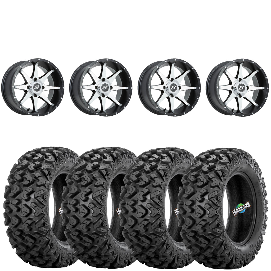 Sedona Storm BLK/Machined 4/137 4+3 wheels mounted on Sedona Rip Saw RT