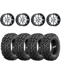Sedona Storm BLK/Machined 4/137 4+3 wheels mounted on Sedona Rip Saw RT