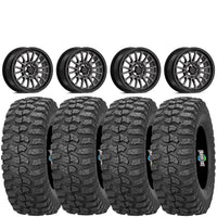Valor V14 Dark Tint 4/156 5+2 mounted on Sedona Rock a Billy Tires