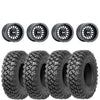 Metal FX Delta beadlock 15x10 Satin Black 5/4.5 mounted on Valor Alpha tires