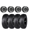 Valor Offroad V13 Satin Black beadlock on Journey Rock Poison | 4/156