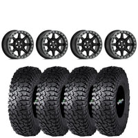 Valor Offroad V13 Satin Black beadlock on Journey Rock Poison | 5/4.5