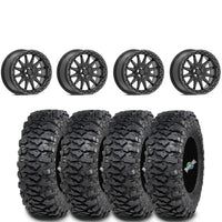 Valor Offroad V09 Brushed Charcoal beadlock on ITP Savage XT | 6/5.5