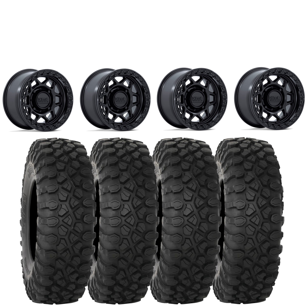 KMC Torx Matte Black beadlock on System 3 XC450 | 4/137