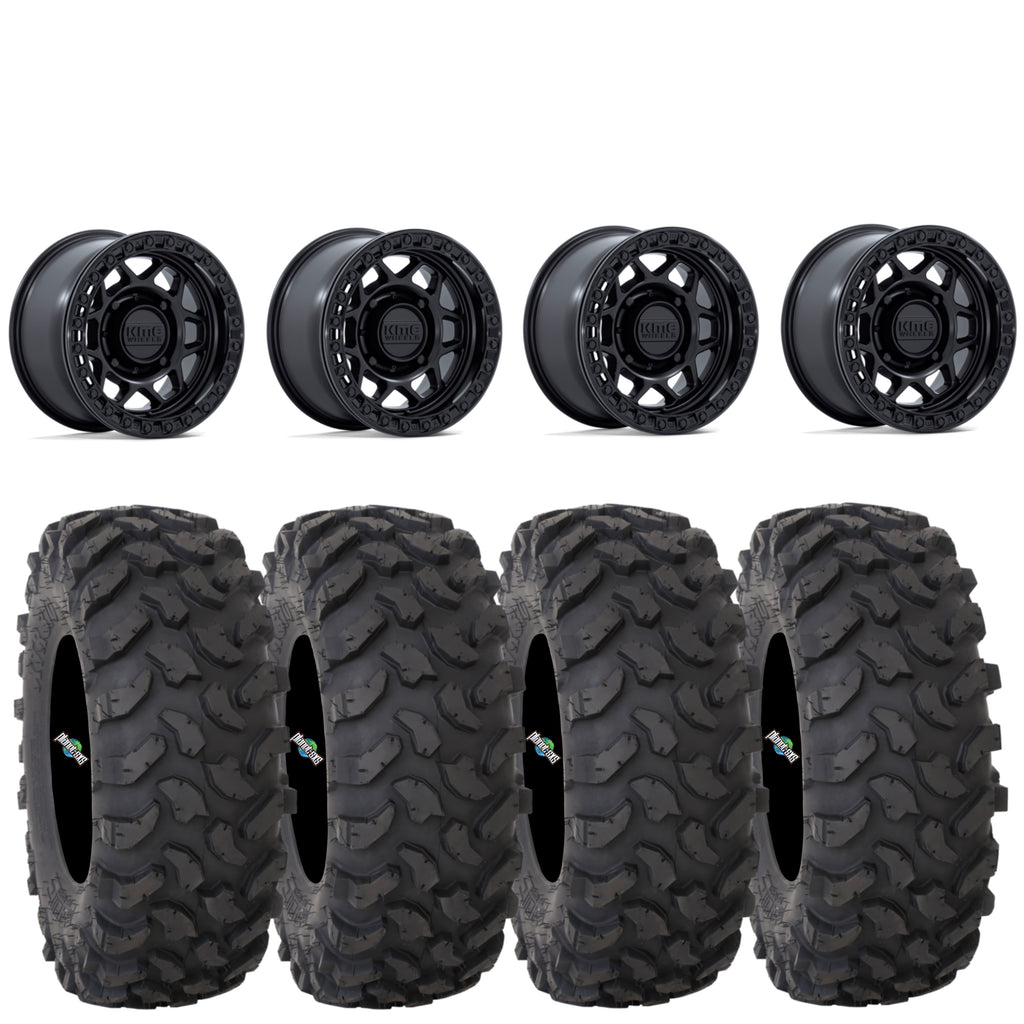 KMC Torx Matte Black beadlock on System 3 XTR370 | 6/5.5