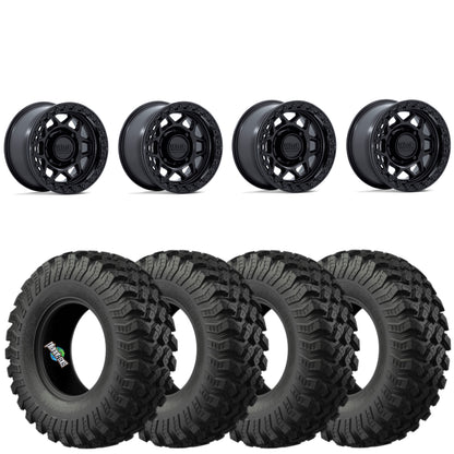 KMC Torx Matte Black beadlock on EFX MotoRally | 4/156