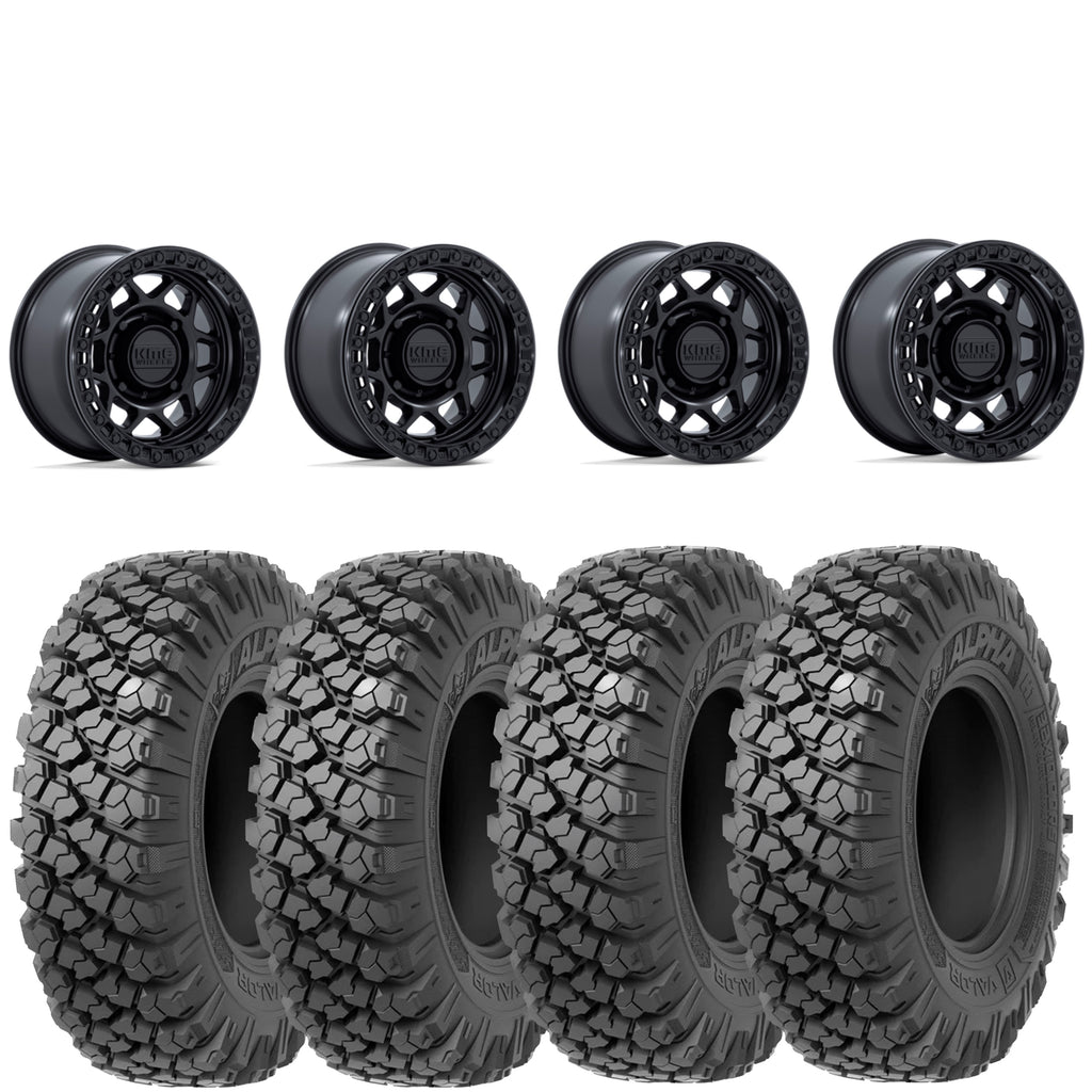 KMC Torx Matte Black beadlock on Valor Offroad Alpha | 6/5.5