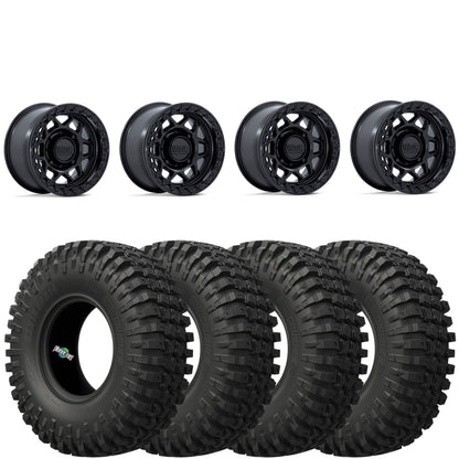 KMC Torx Matte Black beadlock on EFX MotoCrusher | 4/156