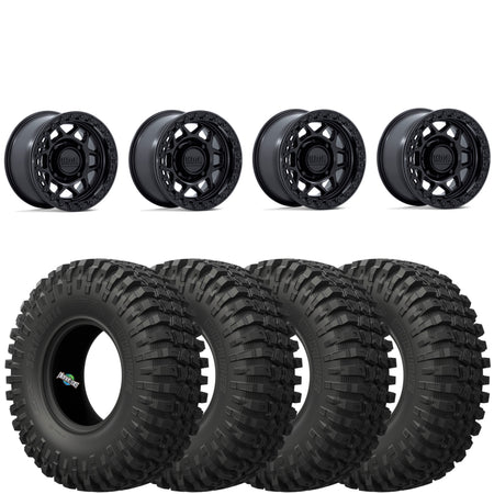 KMC Torx Matte Black beadlock on EFX MotoCrusher | 5/4.5