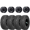 Raceline Ryno Beadlock 14x7 4+3 4/156 on Sedona Trail Saw 2.0 32X10R14 (Mounted Kit)