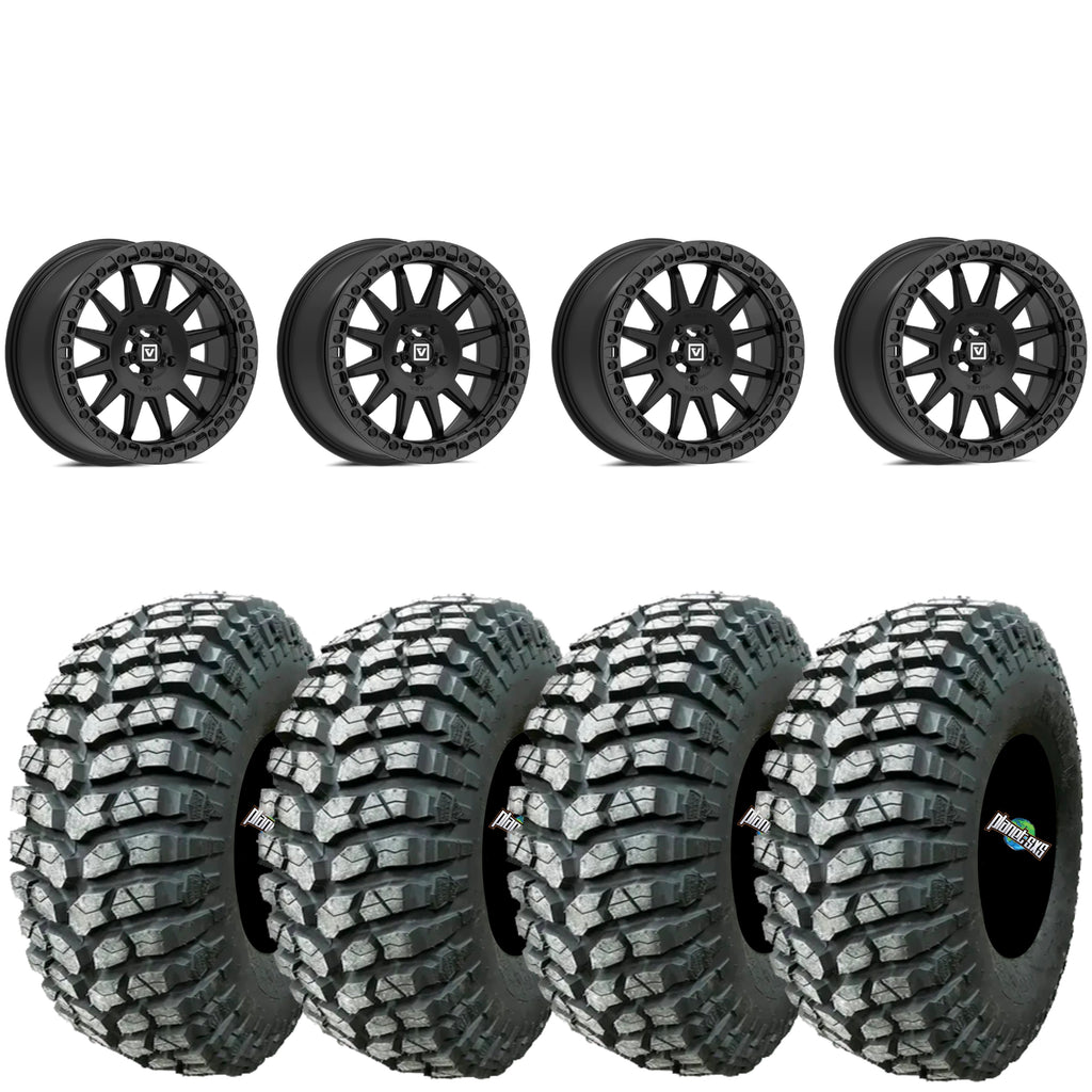 Valor Offroad V09 Satin Black beadlock on MRT Rocky RX | 4/137