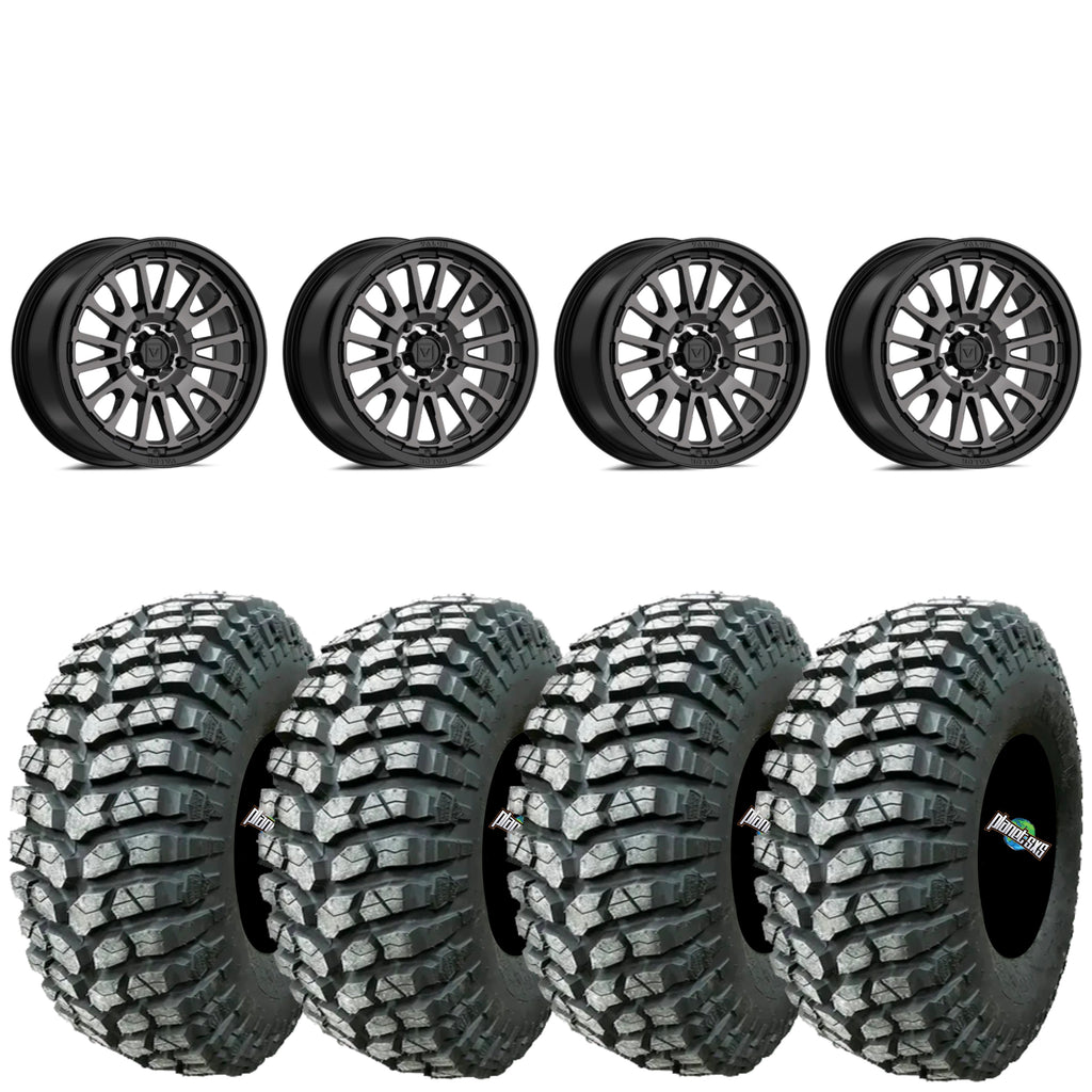 Valor Offroad V14 dark tint wheel on MRT Rocky RX | 4/137