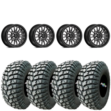 Valor Offroad V14 dark tint wheel on MRT Rocky RX | 4/137