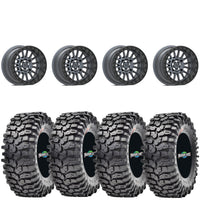 Valor Offroad V16 satin gunmetal beadlock on Maxxis Roxxzilla | 4/137