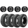 Valor Offroad V16 satin black beadlock on Journey Rock Poison tires  | 5/4.5