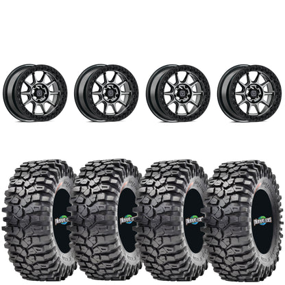 Valor Offroad V18 hyper black beadlock on Maxxis Roxxzilla | 5/4.5