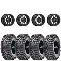 Valor Offroad V18 gloss black beadlock on Maxxis Roxxzilla | 5/4.5
