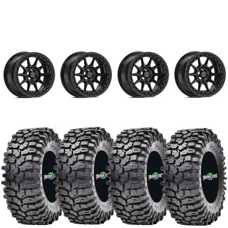Valor Offroad V18 gloss black beadlock on Maxxis Roxxzilla | 5/4.5