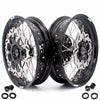 KKE 3.5 & 4.25 Rims For Honda XR400R 1996-2004 XR600R 1991-2000 Supermoto Wheels Black
