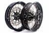 KKE 17 inch Supermoto Wheels Rims for HONDA XR650L 1993-2024 Black Hub Discs